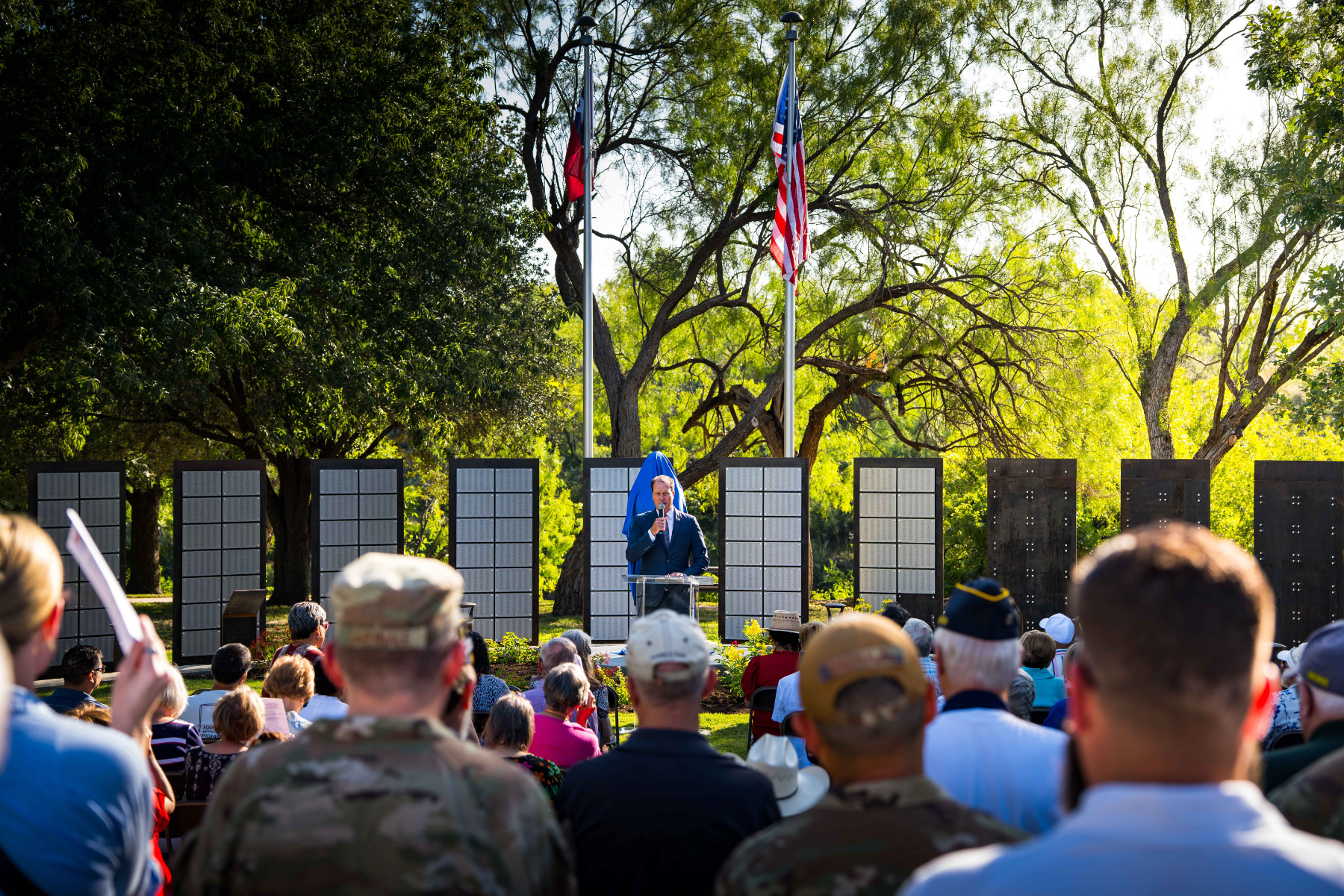 Rep. Pfluger Joins Dedication Ceremony for Heroes on the Concho Memorial